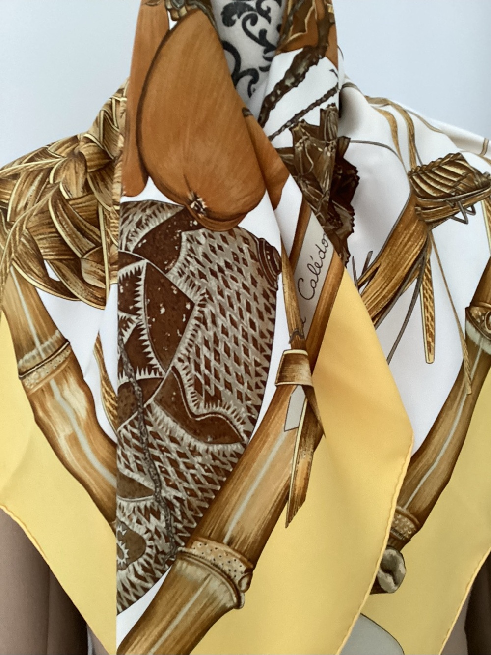 Hermes silk scarf